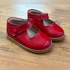 Elephantito Toddler Patent Red Mary Jane Shoes Size 5